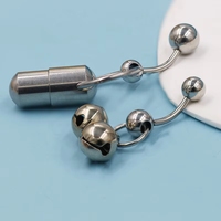 Barbell de piercing intime VCH en acier inoxydable 316L avec pierre, bijoux corporels, vente en gros personnalisée, fournisseur OEM, usine