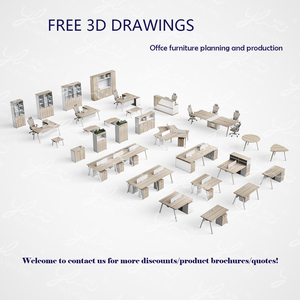 Tùy Chỉnh Bán Buôn Thiết Kế Mới Hiện Đại Màu Xám Và Trắng Bàn Cho Văn Phòng Tùy Chỉnh Bảng Máy Tính - Product Image 3