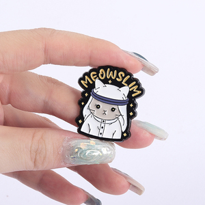 Broches de Esmalte de Gatos Musulmanes de Dibujos Animados, Lindos, Personalizados, Meowslim Hala Habibi, Accesorios de Joyería para Solapa y Sombrero, Regalo para Amigos - Product Image 2