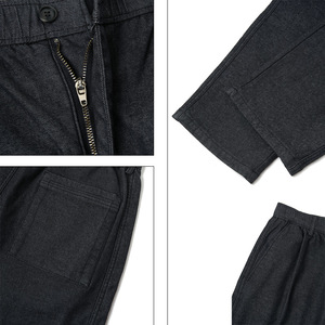 Pantalones Casuales <span class=keywords><strong>de</strong></span> Mezclilla Sintética con Forro Polar Sabin para Hombre, Corte Recto, Ajuste Holgado, Largo hasta el Suelo, Cintura Media, Estilo Vintage - Product Image 3