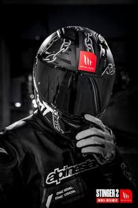 Casques intégraux MTHelmets Factory Wholesale Unisex ABS Stinger 2 ECE R22.06 pour moto, toutes saisons, état neuf. - Product Image 6