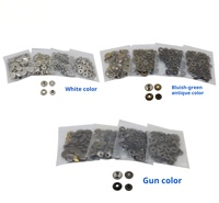 Boutons-pression en gros, 50 pièces par paquet, adaptés aux vêtements, sacs et bagages ; boutons-pression métalliques et accessoires pour boutons