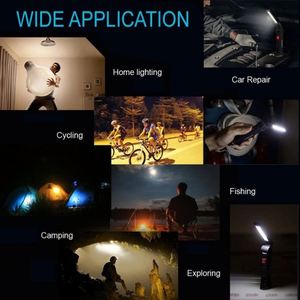 Wosen Cầm Tay Bảo Trì Ánh Sáng Có Thể Gập Lại Từ Hút COB USB Có Thể Sạc Lại ABS Cắm Trại LED Torch Làm Việc Đèn Đèn Pin - Product Image 5