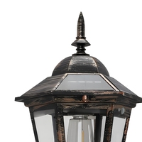 Lanterne solaire d'extérieur à flamme artificielle, lumière décorative suspendue, lampe de jardin pour cour