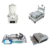Máquina de Fabricación de Chips SMD de Escritorio, Tipo Pequeño, 58 Alimentadores, para Bombillas LED, Compatible con Máquina de Colocación de Componentes 0201~BGA TVM802BP