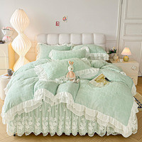 Ensemble de literie Sunny Textile Warm Series, quatre pièces, velours de lait, housse de couette de luxe, chemise de lit