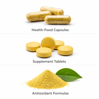 Pabrik LCHBIO Quercetin 98% Dihidrat Bubuk CAS 6151-25-3 Ekstrak Herbal Alami Premium yang Diekstrak dengan Pelarut, Makanan Kesehatan