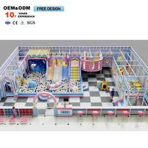 Parque Infantil Interior con Forma de Castillo de Ensueño de 200 Metros Cuadrados y Equipo de Escalada para Niños - Product Image 1