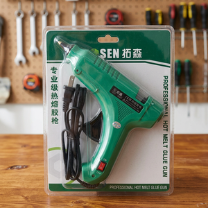 Pistolet à colle chaude professionnel Sen 5/16 po, température unique, électrique, pour accessoires de bijouterie DIY, avec 10 bâtons de colle - Product Image 3