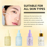 Sérum facial anti-rides à la niacinamide, vitamine C et acide hyaluronique - Hydratant, réparateur, éclaircissant, blanchissant, raffermissant - Non testé sur les animaux