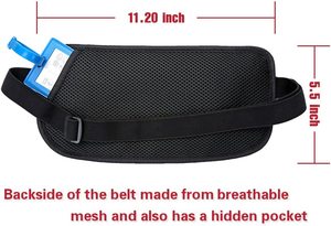 Slim Waterproof Nylon Custom Anti Theft RFID Travel Passport Holder Waist Fanny Pack <b>Money</b> <b>Belt</b> <b>for</b> Women <b>Men</b> - Product Image 3