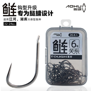 เบ็ดตกปลาคาร์พเงินและคาร์พหัวโต แบบไต้หวัน มีเงี่ยง/ไม่มีเงี่ยง ปากงอ อุปกรณ์ตกปลาในน้ำจืด - Product Image 5