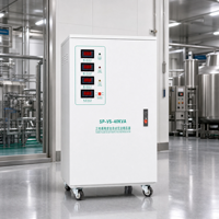 Stabilisateur de tension triphasé 380V 40kVA, régulateur de puissance automatique avec contrôle intelligent par MCU et correction de phase