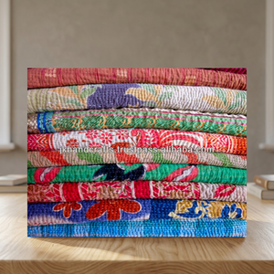 <b>Indian</b> Rajasthani 100% Cotton Vintage Handmade <b>Quilt</b> - Product Image 4