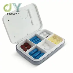 Caja de pastillas con recordatorio de medicina inteligente, Logo personalizado, temporizador de alarma