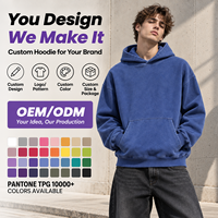 Hoodie Pria Model Pullover Bahan Campuran Katun Batik 430 GSM Anti Pilling, Populer untuk Promosi, Modis