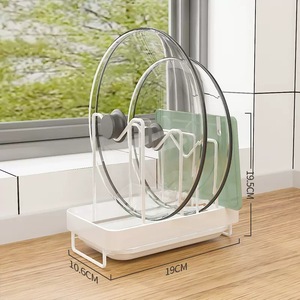 <b>Kitchen</b> Cabinet Organizer Dish Rack Plate Holder Cup <b>Storage</b> Stand Stainless Steel Rectangle Mesas Tableware <b>Storage</b> - Product Image 4