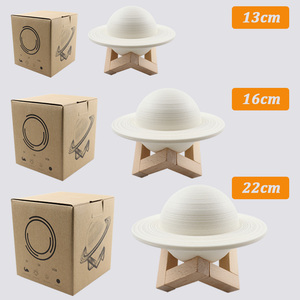 Globe Shape đầy màu sắc Saturn <span class=keywords><strong>LED</strong></span> bảng đèn cảm ứng điều khiển từ xa 3D in sao Trăng Đêm đèn cho phòng ngủ - Product Image 5