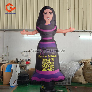 MAMA'S <span class=keywords><strong>PIZZA</strong></span> Danseur gonflable publicitaire, figurine de grand-mère accrocheuse pour la publicité extérieure de restaurant, grand ouverture - Product Image 5