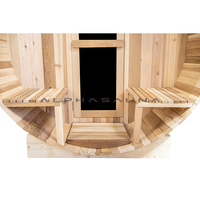 Ruang Sauna Uap Kering Kayu Solid Elektrik Modern Portabel untuk Rumah/Villa