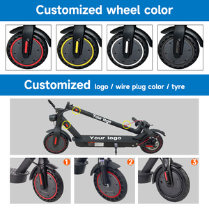 Scooter électrique d'usine chinoise, scooter adulte <span class=keywords><strong>E9D</strong></span>, moteur 350W, 8,5 pouces avec batterie 7,5AH, scooter électrique pliable - Product Image 2