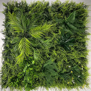 Mur de <span class=keywords><strong>gazon</strong></span> <span class=keywords><strong>artificiel</strong></span> résistant aux UV, tapis de plantes vertes mélangées, paysage vertical extérieur, haie pour <span class=keywords><strong>terrasse</strong></span> de restaurant, décoration de Pâques - Product Image 2