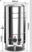 Dawit – Chaudière à vapeur commerciale robuste 100L/150L pour lait de soja, cuiseur à nouilles et réchaud de maintien au chaud