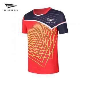 26-27 Voetbal Sport Tweeledig Heren Snel Droogend Trainings Loszittende Korte Mouwen T-shirt Goedkoop Groothandel - Product Image 1