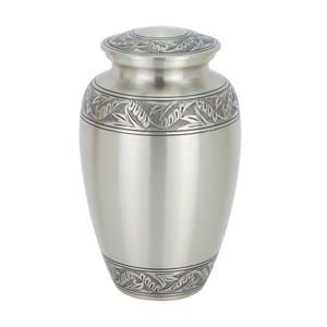 Urna de cremación de Metal para adultos, urna funeraria de cremación de Metal de alta calidad para cenizas humanos de adultos, acentos de Axiom para el hogar - Product Image 1