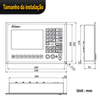 Contrôleur de découpe plasma et flamme CNC SF2100C 2 axes avec écran LCD 7 pouces USB et télécommande multilingue pour la découpe de métaux – Stock Brésil