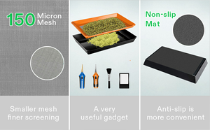 Vente en ligne chaude <span class=keywords><strong>Canna</strong></span> bac de coupe en plastique pour la récolte et la collecte du plateau de garniture de bourgeon de pollen pour le stockage de la poubelle de coupe - Product Image 5