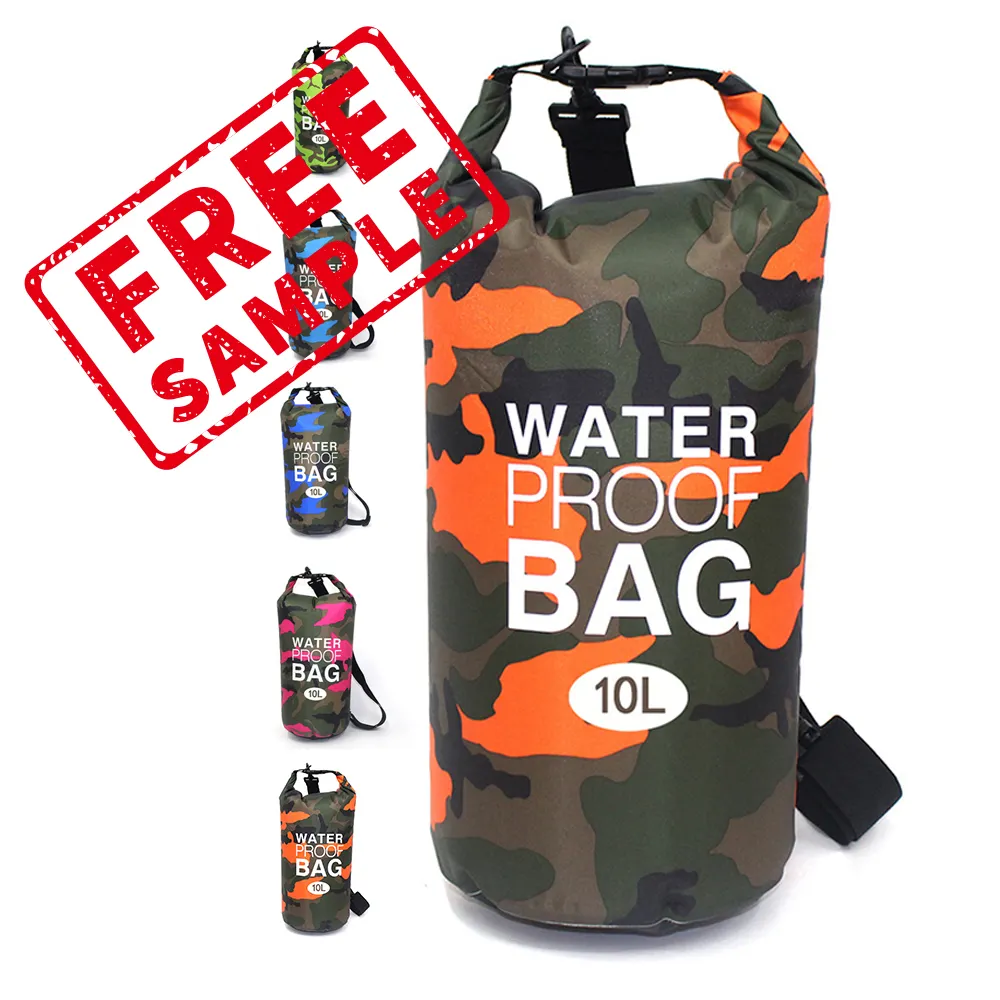 Free sample 2022 Summer Custom Beach Bags Waterproof Duffle Hiking Climbing Dry Backpack Bags For Men Women