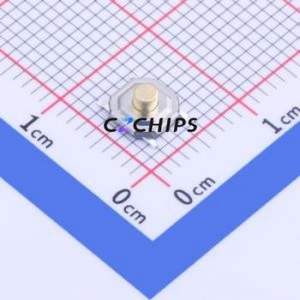 GT-TC084A-H025-L5 Tactile Switch SMD-4P,5.2x5.2mm Switch Single Pole Single Throw Round Button 1.6N Vertical Mount - Product Image 1