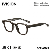 Monture de lunettes de style japonais classique pour hommes et femmes, lunettes anti-lumière bleue, verres transparents, prêtes pour la prescription optique, vente en gros