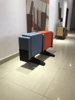 Chaise d'étudiant pliable à pieds mobiles Siège d'auditorium de théâtre sans vis de fixation