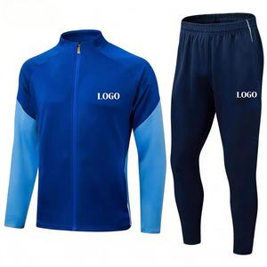 Chaqueta y <span class=keywords><strong>Pantalones</strong></span> de Chándal de Fútbol con Cremallera YKK de Alta Calidad 2026, Manga Larga, Secado Rápido, para Clubes - Product Image 1