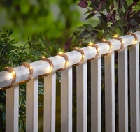 Vintage chanvre corde guirlande lumineuse batterie boîte panneau solaire fonction lumière intérieur extérieur décoration solaire jardin lumière