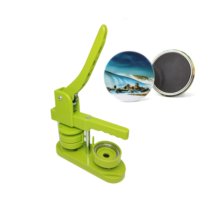 Cheap Circular Badge Maker Machine Rotating and Push-pull Styles Custom Pins Metal logo Badges