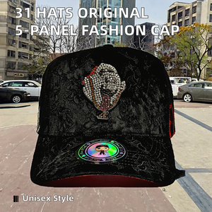 Manufacturer 31 <b>Hats</b> Originales Fashion 5-Panel 100% Cotton Hip-hop Sports Embroidered <b>Leopard</b> <b>Print</b> Adjustable Unisex <b>Hats</b> - Product Image 2