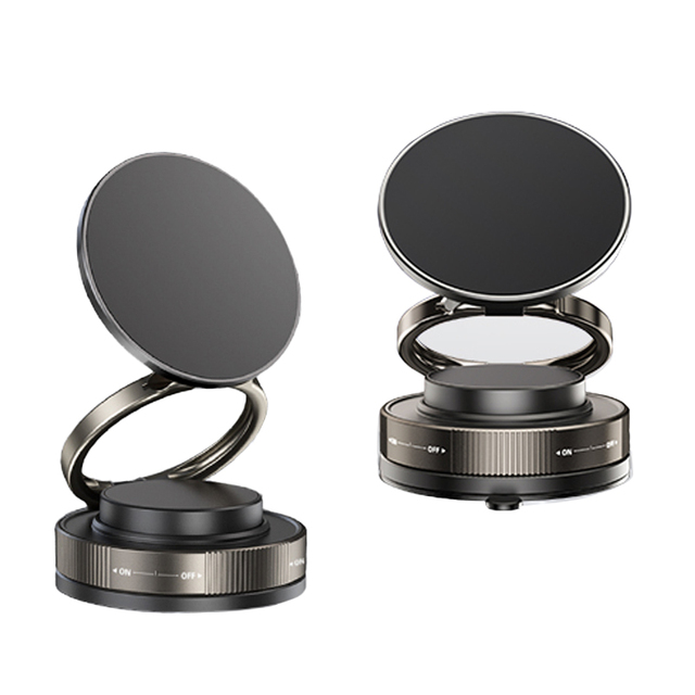 2025 New 360 Degree Rotation Foldable Magnetic Mobile Phone Holder Super Strong Vacuum Suction Flexible Desk Stand for magsafe