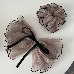 Phụ Nữ Cô Gái Tóc Scrunchies Hoa Lớn Scrunchies Gấp Lớn Bow Tóc Clip Top Clip Lớn Tóc Đuôi Ngựa Đầu Mảnh Mùa Xuân Clip Set - Product Image 6