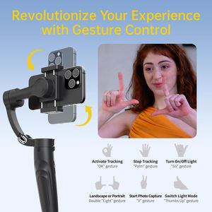 Télécommande sans fil M3 Stabilisateur de téléphone Trois axes Anti-shake Gimbal Handheld Shooting LIVE AI Face Tracking Selfie Stick - Product Image 4