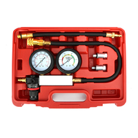 Testeur de fuite de cylindre de voiture TU-21, manomètres de pression moteur automobile, kit de détection de fuite par compression avec étui rouge