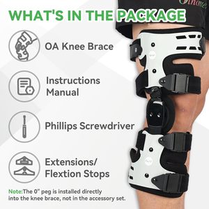 Rodillera OA Unloader Ajustable con Soporte Metálico para Valgo Medial/Lateral, Alivio del Dolor por <span class=keywords><strong>Osteoartritis</strong></span> y Artritis - Product Image 4