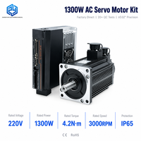 Kit moteur et variateur de vitesse AC monophasé haute performance 1300W 220V, couple de 4,2 Nm pour routeurs CNC et machines d'impression