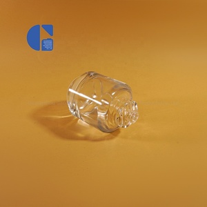 Flacon de parfum cylindrique à facettes unique de luxe, base épaisse, 95 ml, flacon de parfum en <span class=keywords><strong>verre</strong></span> géométrique artistique avec col à sertir de 15 mm - Product Image 5