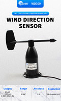 Capteur de direction du vent SENTEC WD300, 0-360° °   Capteur de mesure, boîtier en aluminium IP65, sortie RS485/4-20mA pour la surveillance des stations météorologiques