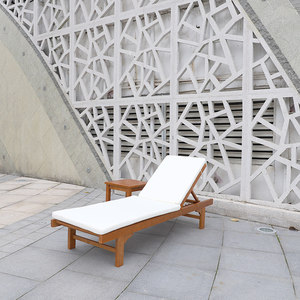 Chaises longues d'extérieur en bois massif - Design moderne, résistantes à l'eau et aux UV pour villas, cours, hôtels et jardins - Product Image 6