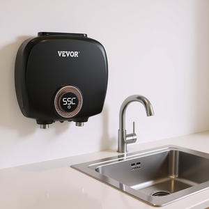 Chauffe-eau électrique instantané Vevor 7 kW avec écran digital, montage mural, pour cuisine - Product Image 2