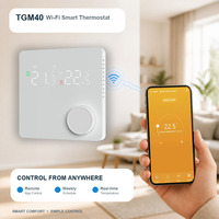 Termostato Inteligente WiFi BEOK TGM40 con Perilla Giratoria, Pantalla LED y Control Programable Semanal